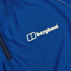 Berghaus Women's 247 Half Zip Long Sleeve Tech Tee - Blue Outlet