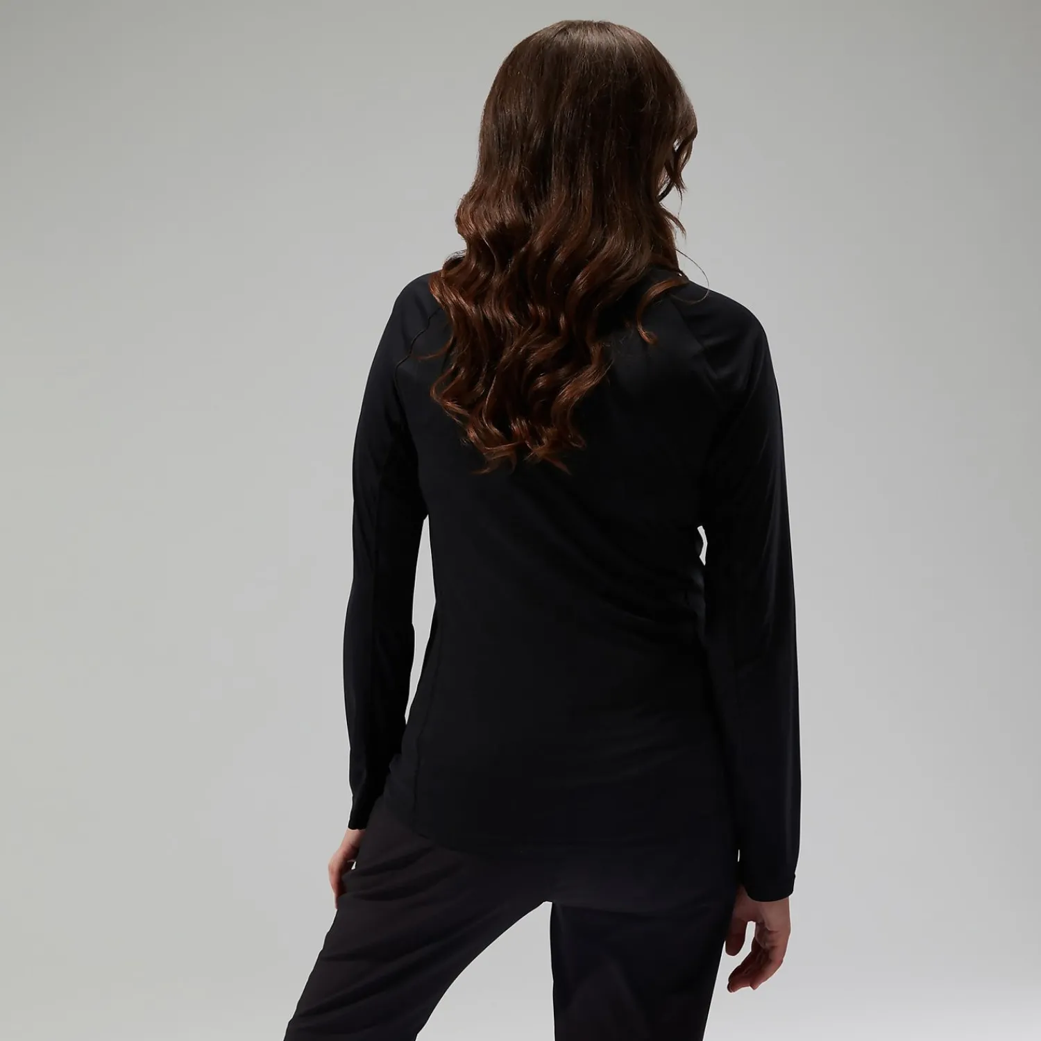 Berghaus Women's 24/7 Half Zip Maternity Long Sleeve Tech Tee Black Discount