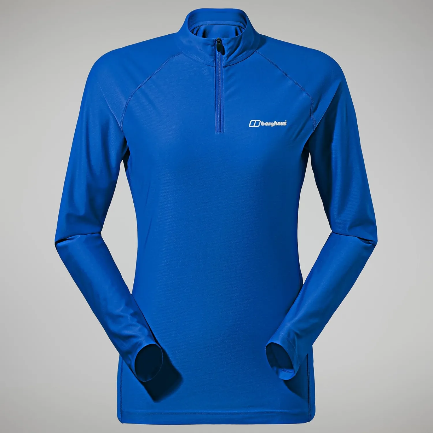 Berghaus Women's 24/7 Tech Long Sleeve Half Zip Tee - Blue Outlet