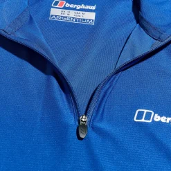 Berghaus Women's 24/7 Tech Long Sleeve Half Zip Tee - Blue Outlet
