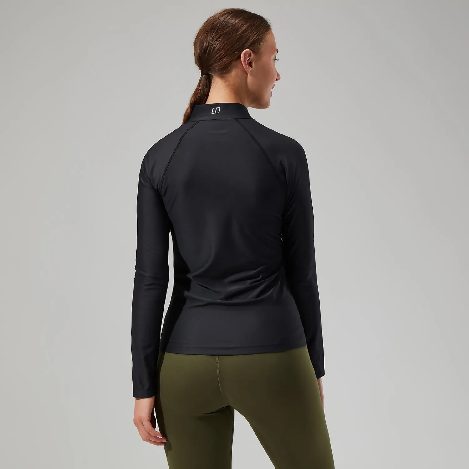 Berghaus Women's 24/7 Tech Tee Long Sleeve Half Zip - Black Best