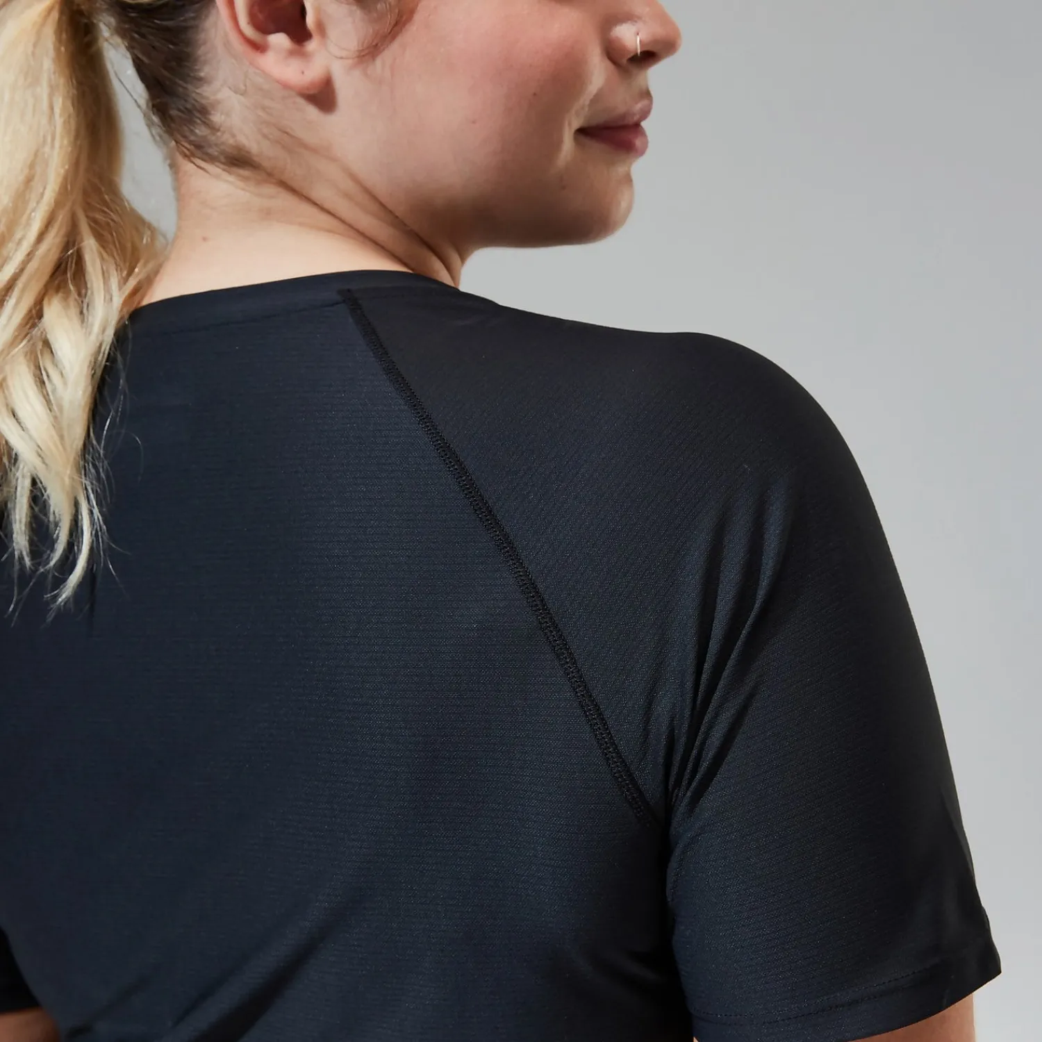 Berghaus Women's 24/7 Tech Tee Super Stretch Crew - Black Discount
