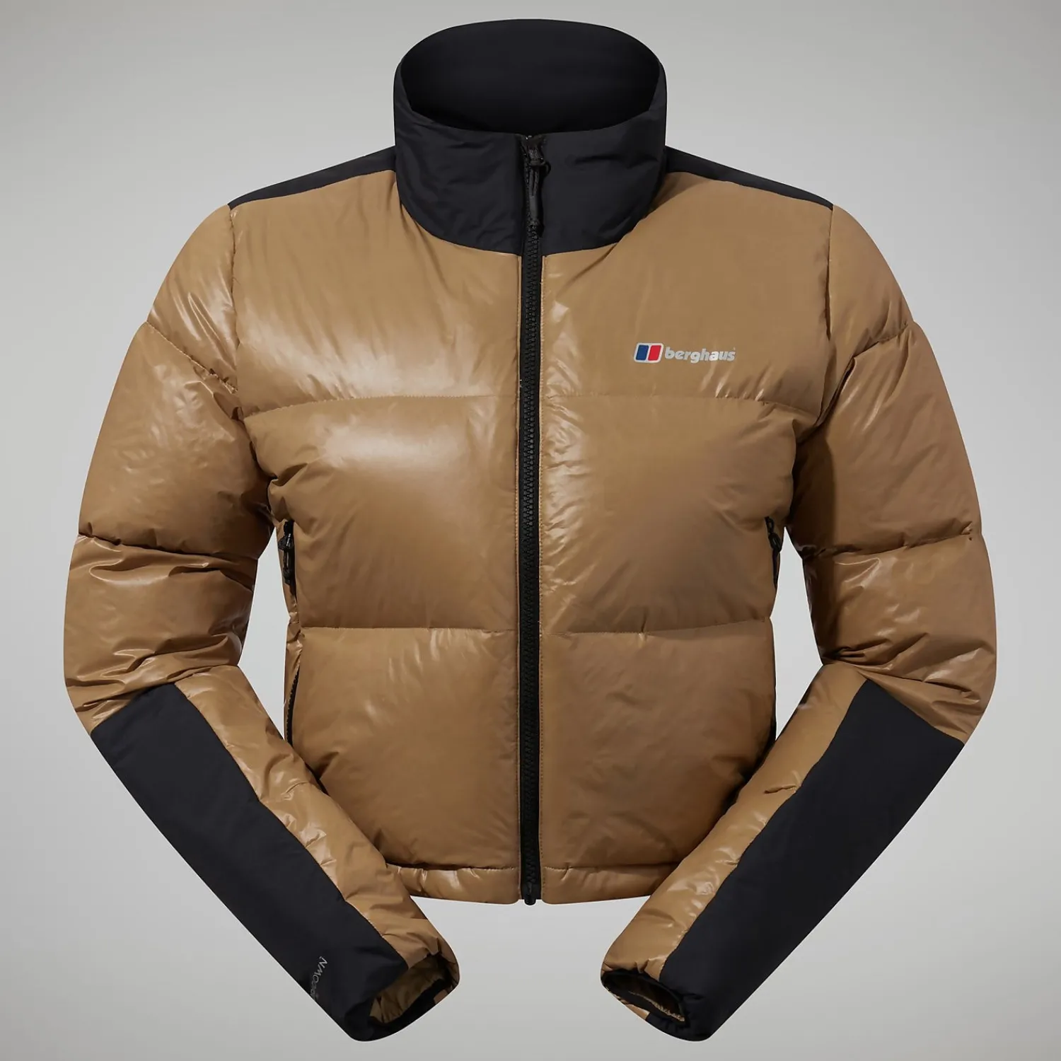 Berghaus Women's Arkos Reflect Crop Down Jacket - Dark Green/Black Fashion