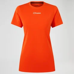 Berghaus Women's Delta Short Sleeve Tech Tee - Orange Sale
