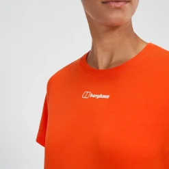 Berghaus Women's Delta Short Sleeve Tech Tee - Orange Sale