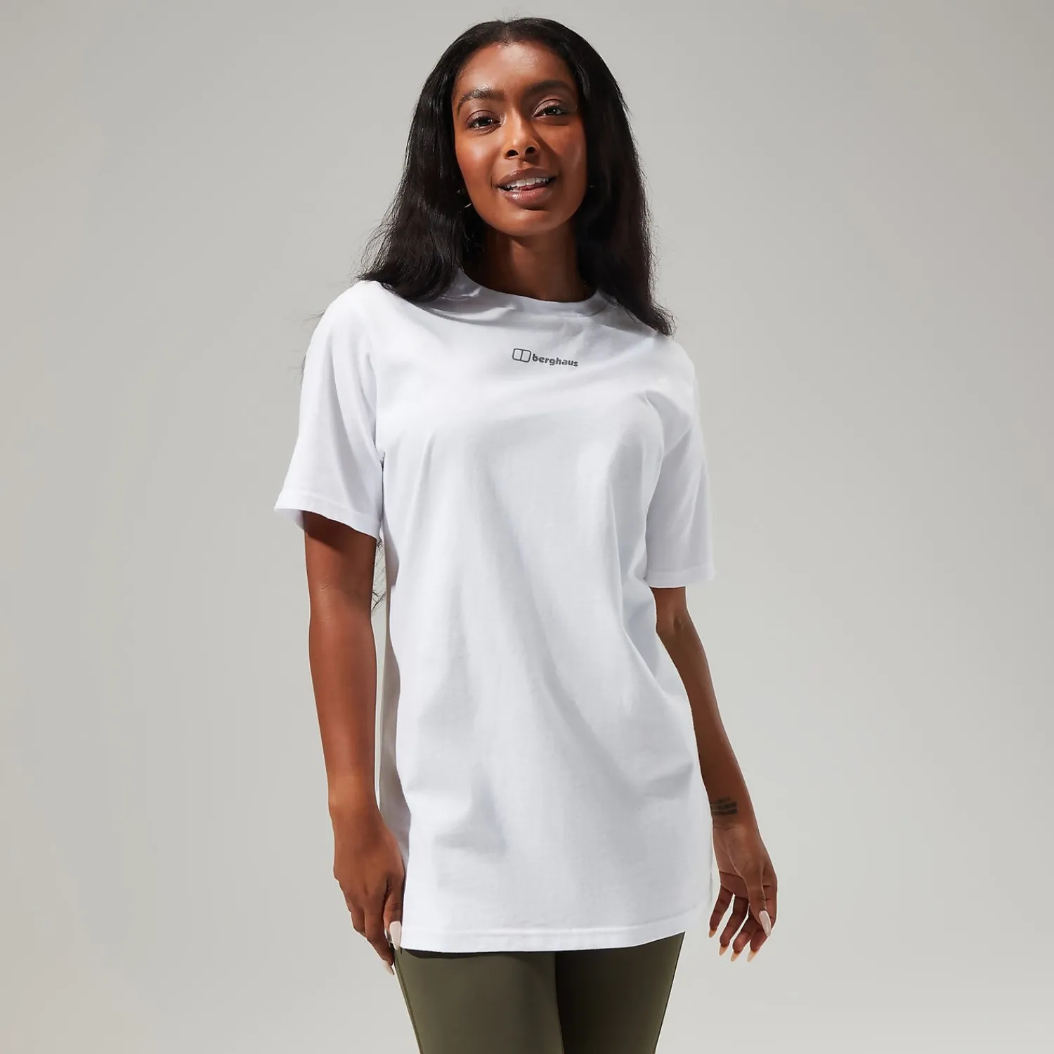 Berghaus Women's Boyfriend Logo Short Sleeve Tee Pure White Outlet