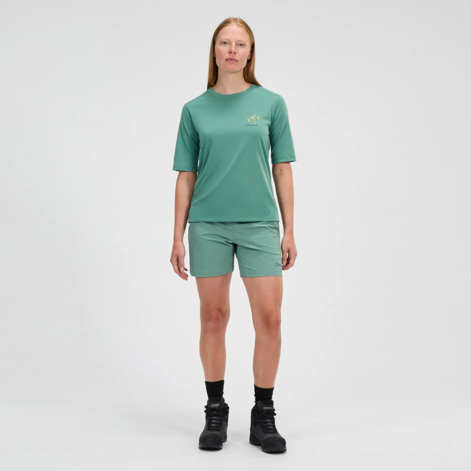 Berghaus Women's Coneflower Short Sleeve Tee - Green Clearance