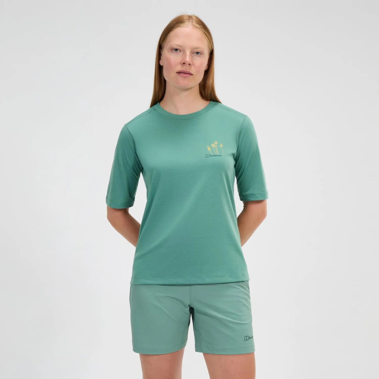 Berghaus Women's Coneflower Short Sleeve Tee - Green Clearance