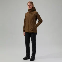Berghaus Women's Deluge Pro 3.0 Waterproof Jacket - Brown Clearance