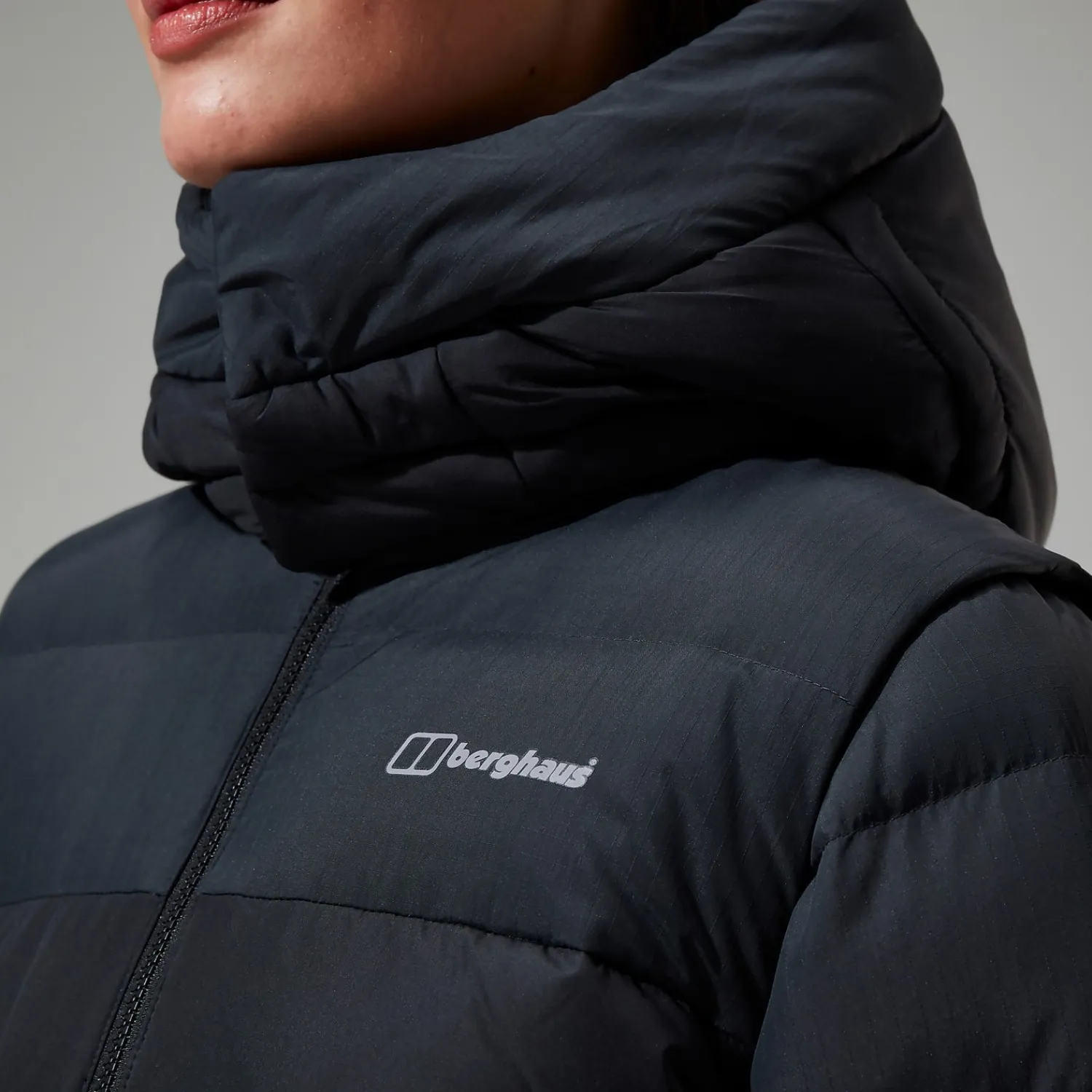 Berghaus Women's Embo 4in1 Down Insulated Long Jacket - Black Discount
