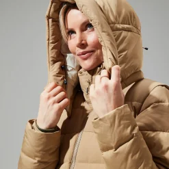 Berghaus Women's Embo 4in1 Down Insulated Long Jacket - Natural Online