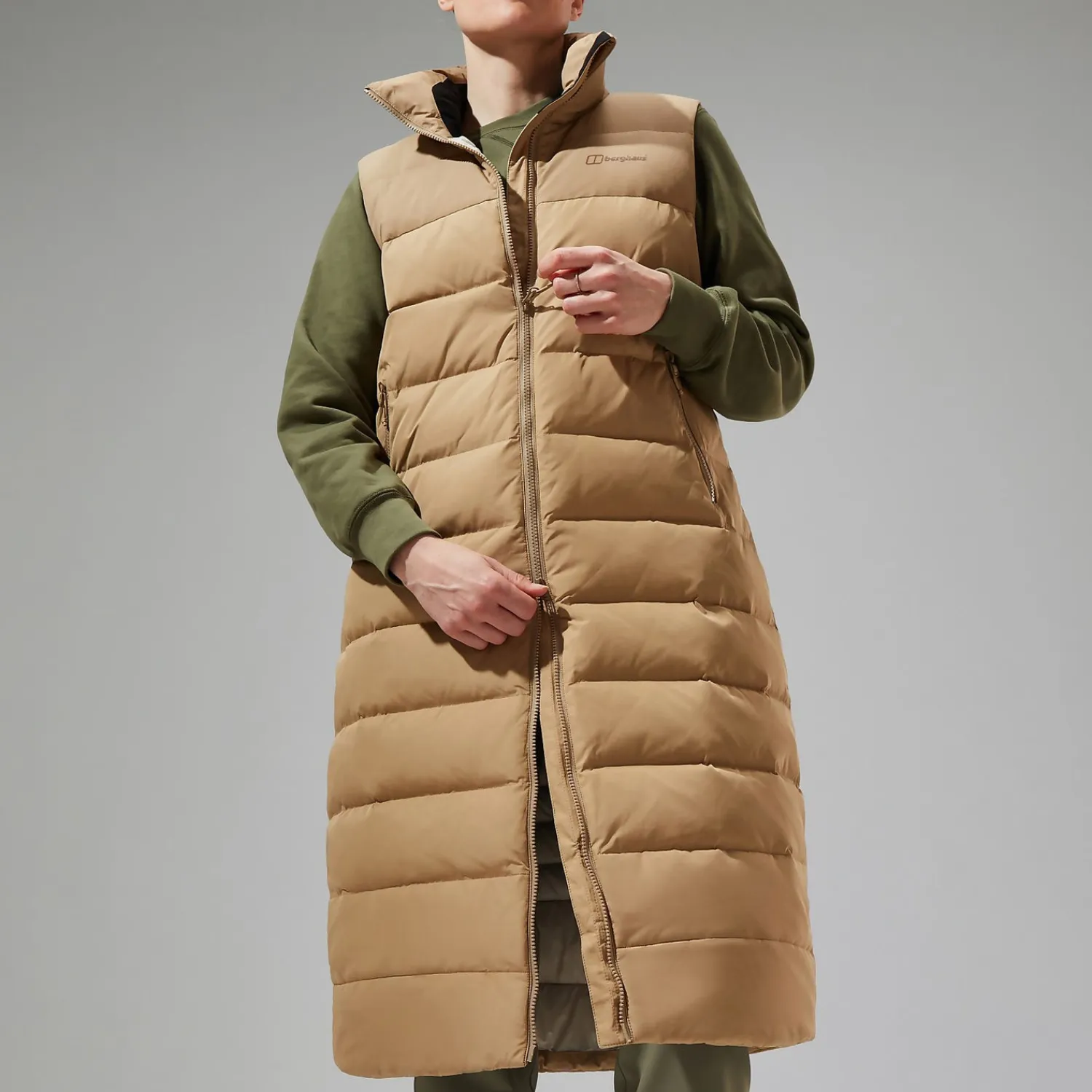 Berghaus Women's Embo 4in1 Down Insulated Long Jacket - Natural Online