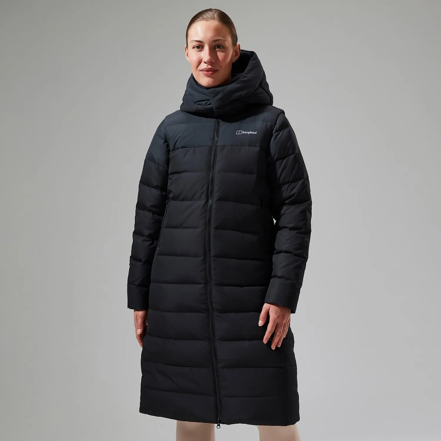 Berghaus Women's Embo 4in1 Down Insulated Long Jacket - Black Discount