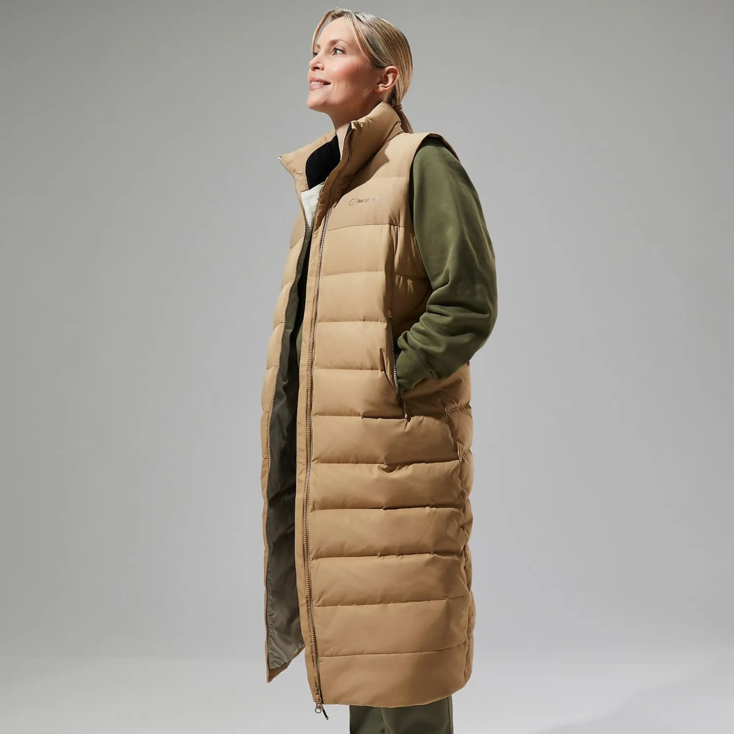 Berghaus Women's Embo 4in1 Down Insulated Long Jacket - Natural Online
