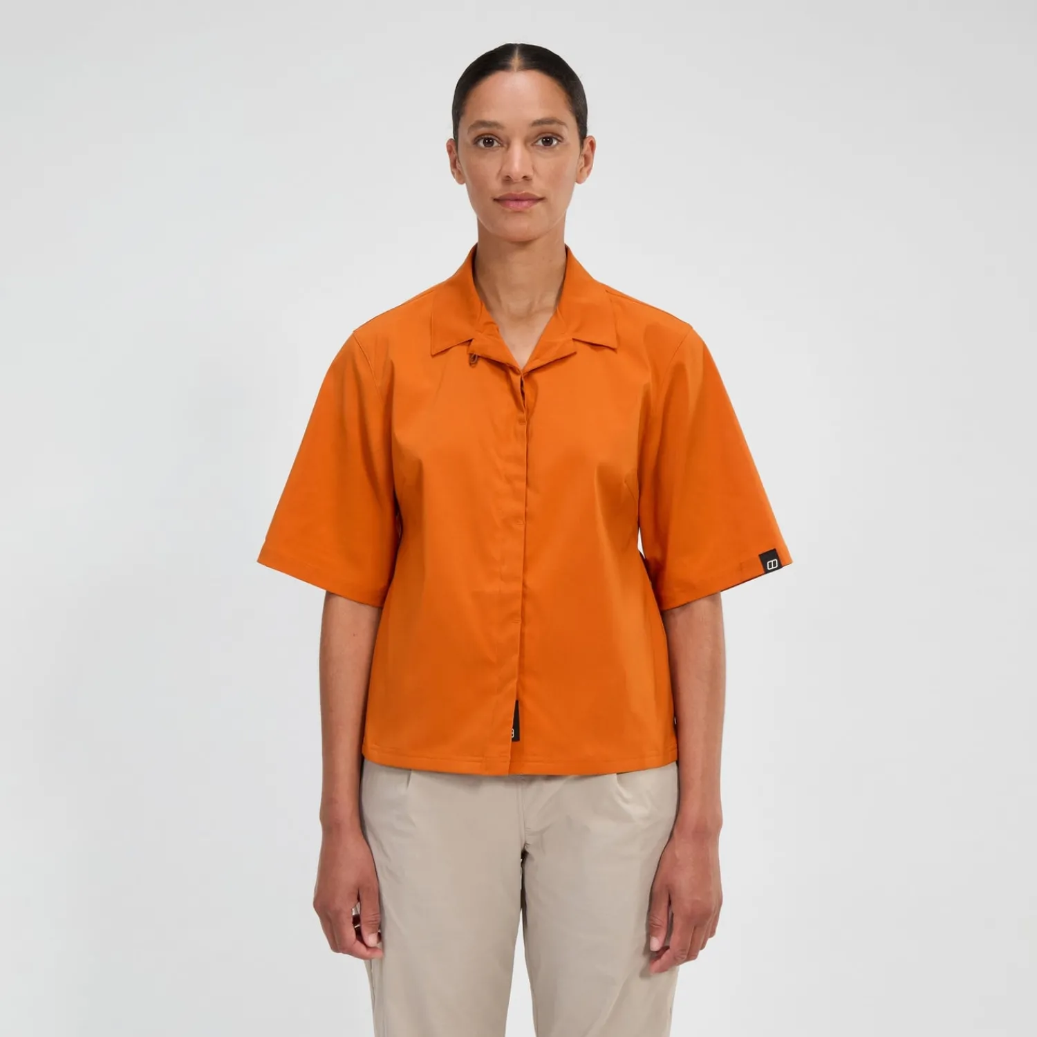 Berghaus Women's Explorer Short Sleeve Overshirt - Orange Fashion