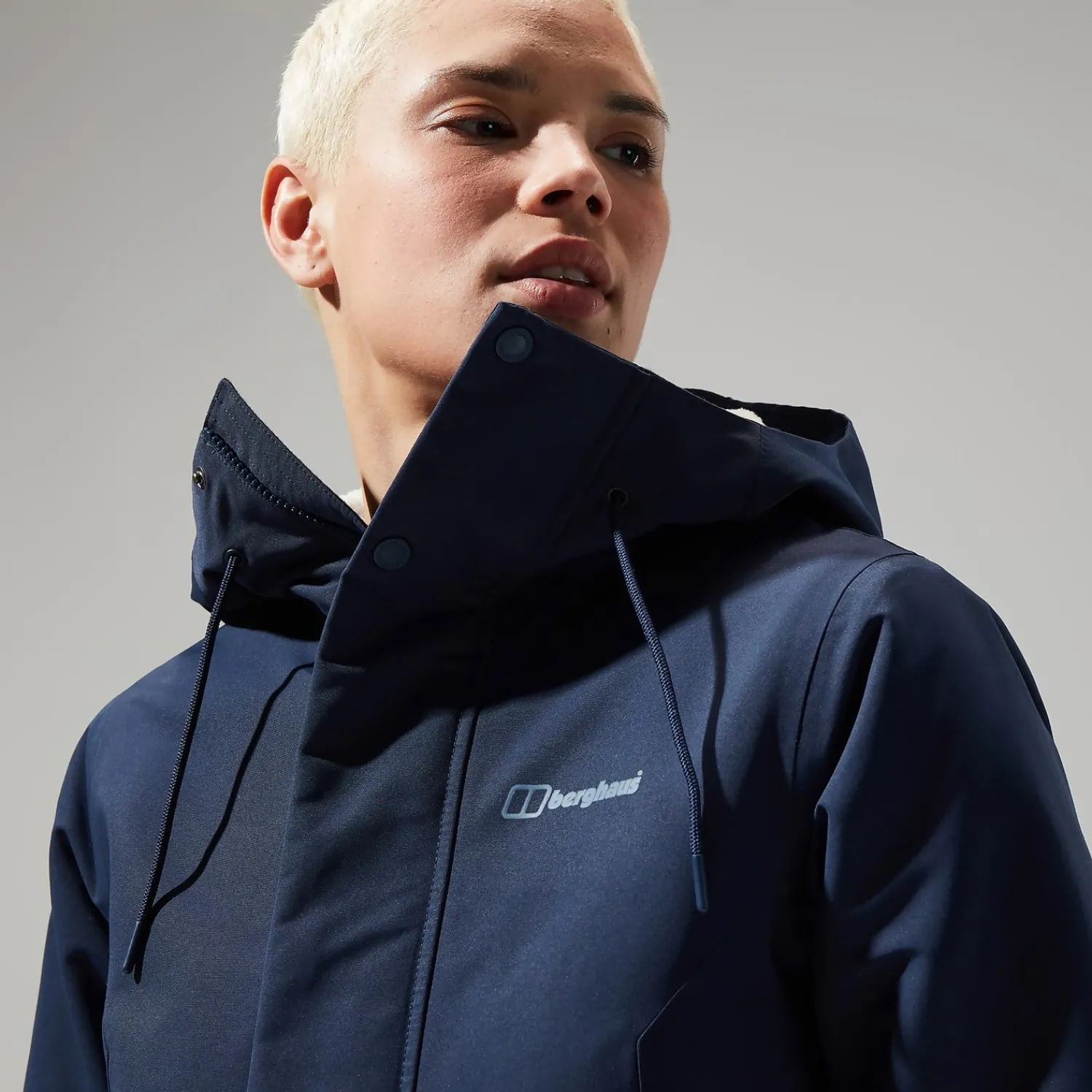 Berghaus Women's Foxghyll Hooded Parka - Dark Blue/Natural Sale