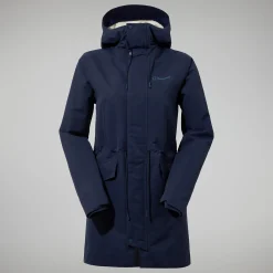 Berghaus Women's Foxghyll Hooded Parka - Dark Blue/Natural Sale