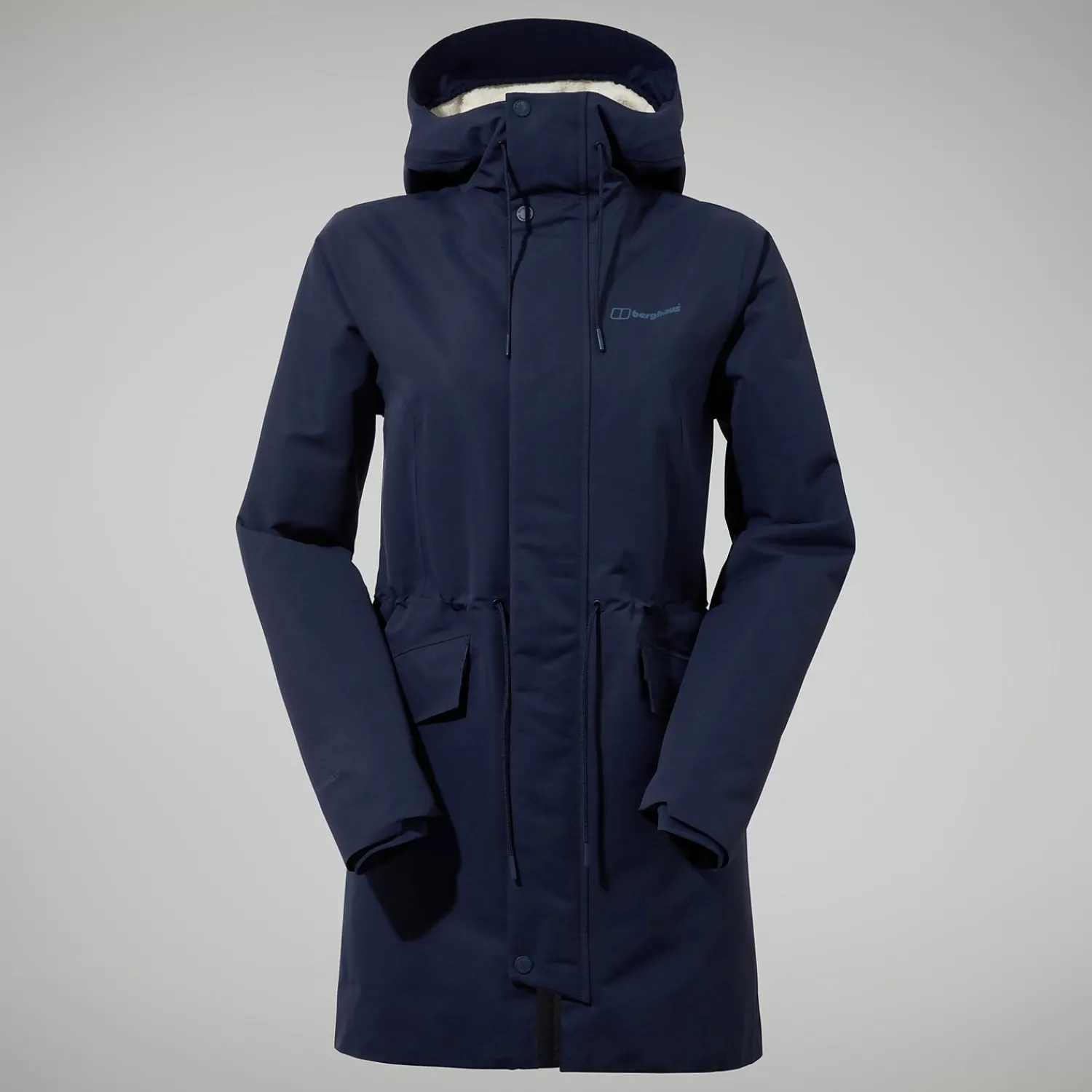 Berghaus Women's Foxghyll Hooded Parka - Dark Blue/Natural Sale
