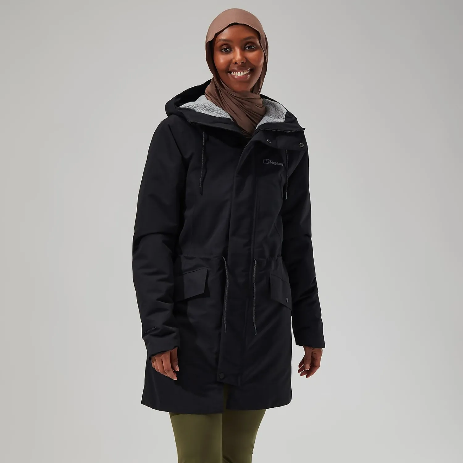 Berghaus Women's Foxghyll Hooded Parka - Black/Grey Outlet
