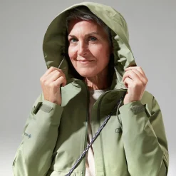 Berghaus Women's Highraise Waterproof Jacket - Green Clearance