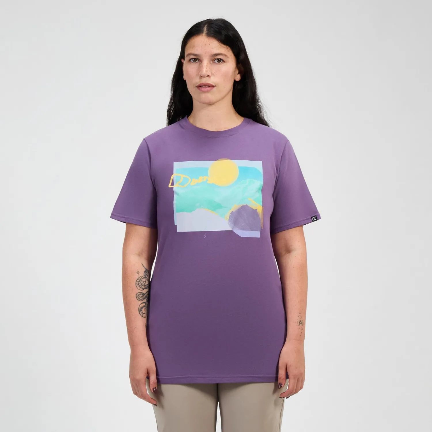 Berghaus Women's Hill Hazed Short Sleeve Tee - Purple Sale