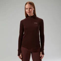 Berghaus Women's Ivyhill Half Zip Top - Brown Online