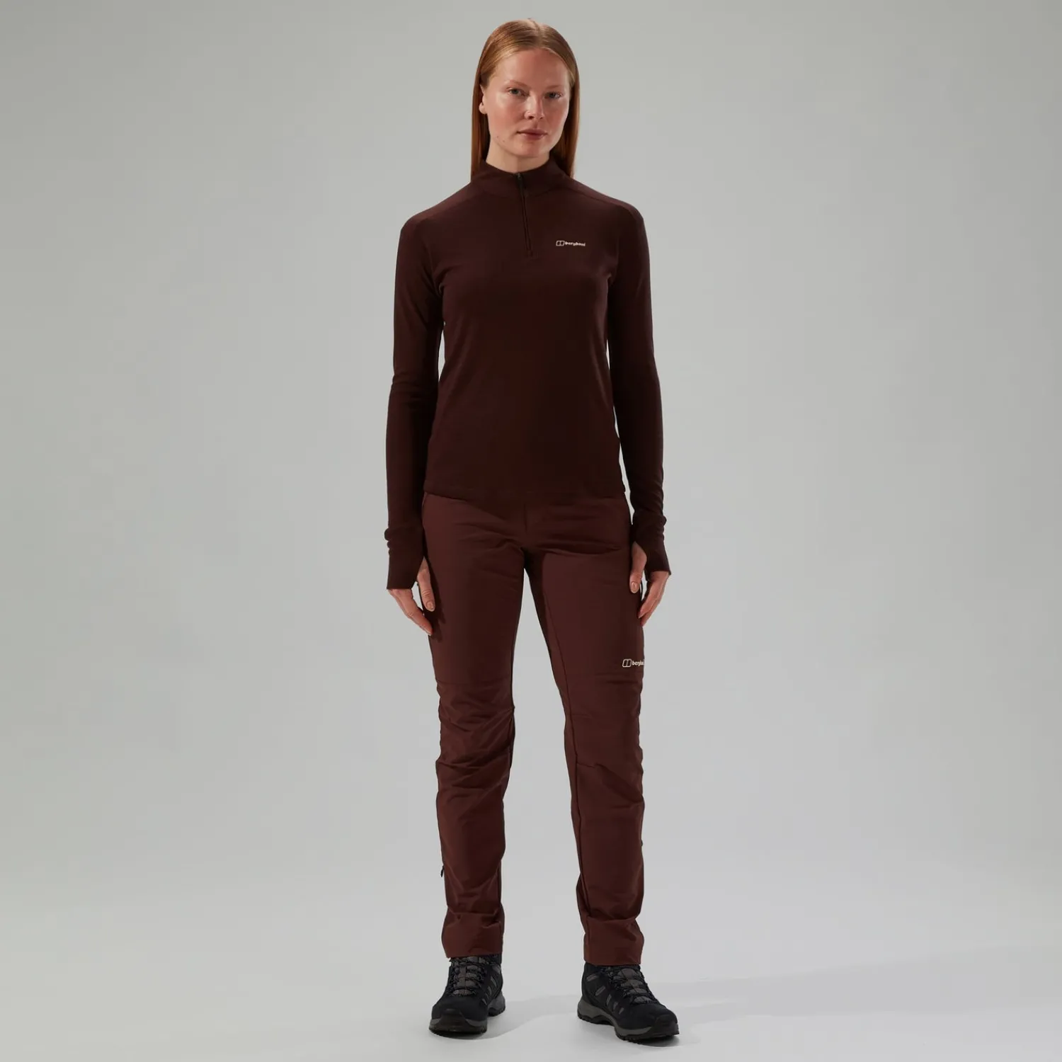 Berghaus Women's Ivyhill Half Zip Top - Brown Online