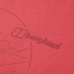 Berghaus Women's Linear Landscape Super Stretch Tee Red Sale