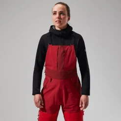 Berghaus Women's MTN Arete Descend GTX Bib Pants - Red Online