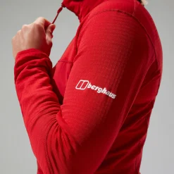 Berghaus Women's MTN Arete LB Half Zip - Red Online