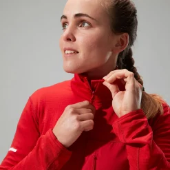 Berghaus Women's MTN Arete LB Half Zip - Red Online
