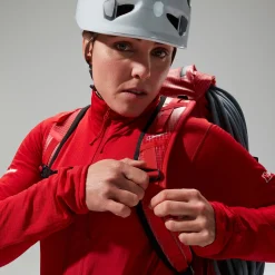 Berghaus Women's MTN Arete LB Half Zip - Red Online