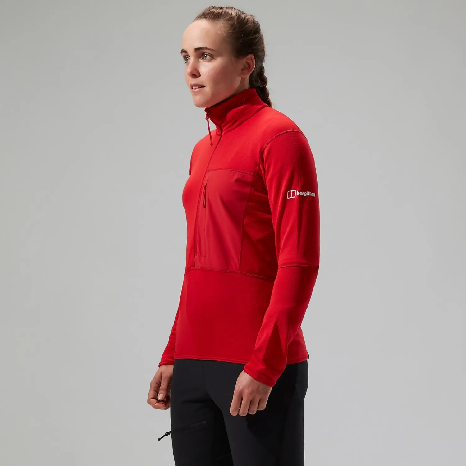 Berghaus Women's MTN Arete LB Half Zip - Red Online