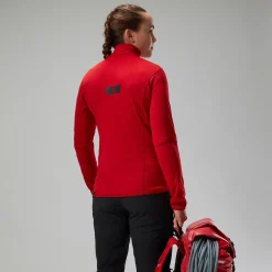 Berghaus Women's MTN Arete LB Half Zip - Red Online