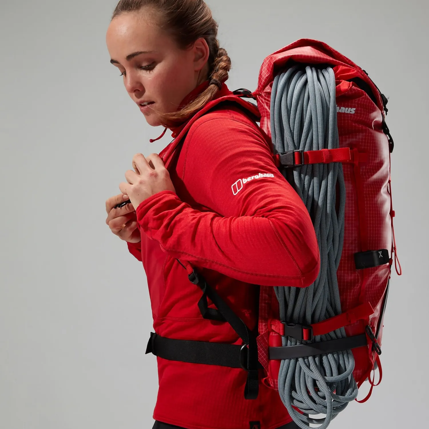 Berghaus Women's MTN Arete LB Half Zip - Red Online