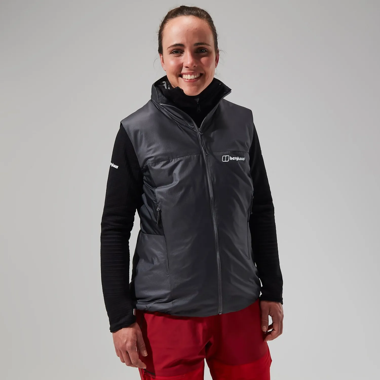 Berghaus Women's MTN Arete LB Synthetic Vest - Grey/Black Hot