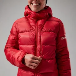 Berghaus Women's MTN Arete Ultra Down Hoody - Red Hot