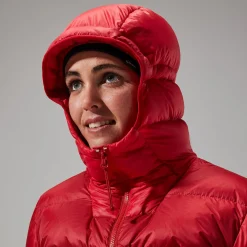 Berghaus Women's MTN Arete Ultra Down Hoody - Red Hot