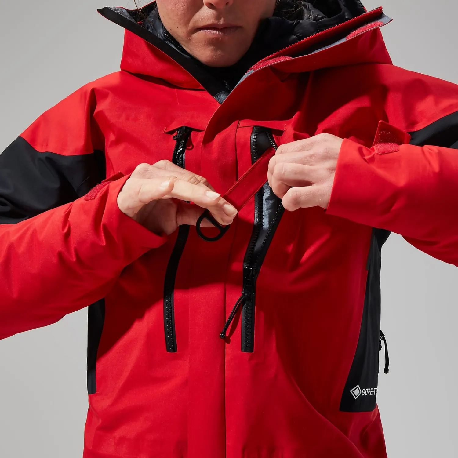 Berghaus Women's MTN Guide GTX Pro Jacket - Red/Black Hot