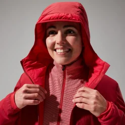 Berghaus Women's MTN Guide Long Sleeve Half Zip - Red Clearance