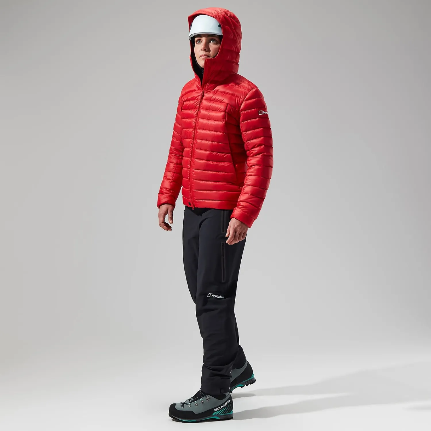 Berghaus Women's MTN Seeker MW Down Hoody - Red Clearance