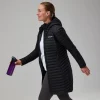 Berghaus Women's Nula Micro Jacket Long - Black Hot