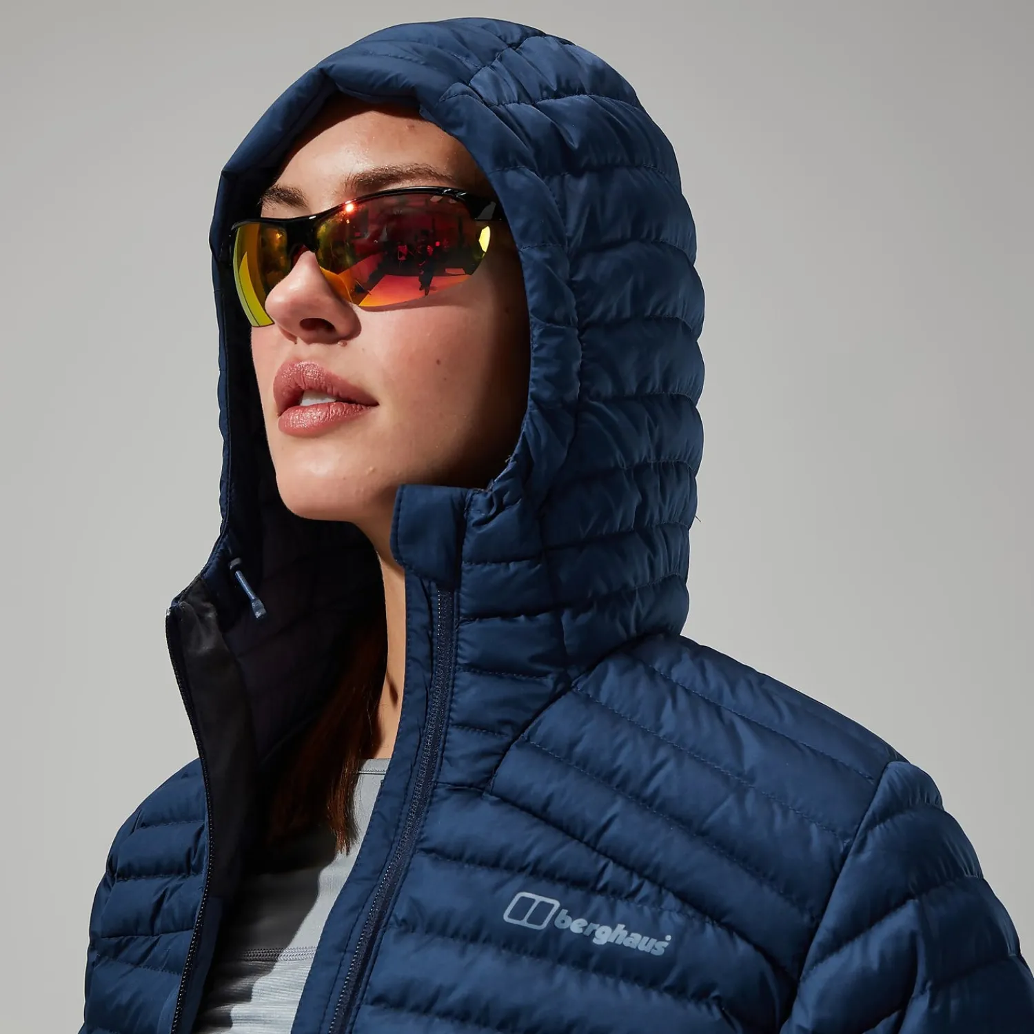 Berghaus Women's Nula Micro Jacket Long - Dark Blue Sale