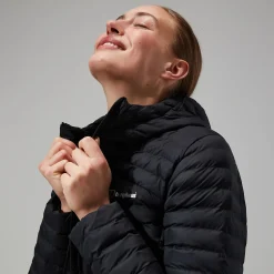 Berghaus Women's Nula Micro Jacket Long - Black Hot