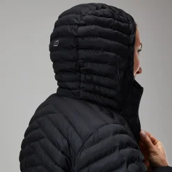Berghaus Women's Nula Micro Jacket Long - Black Hot