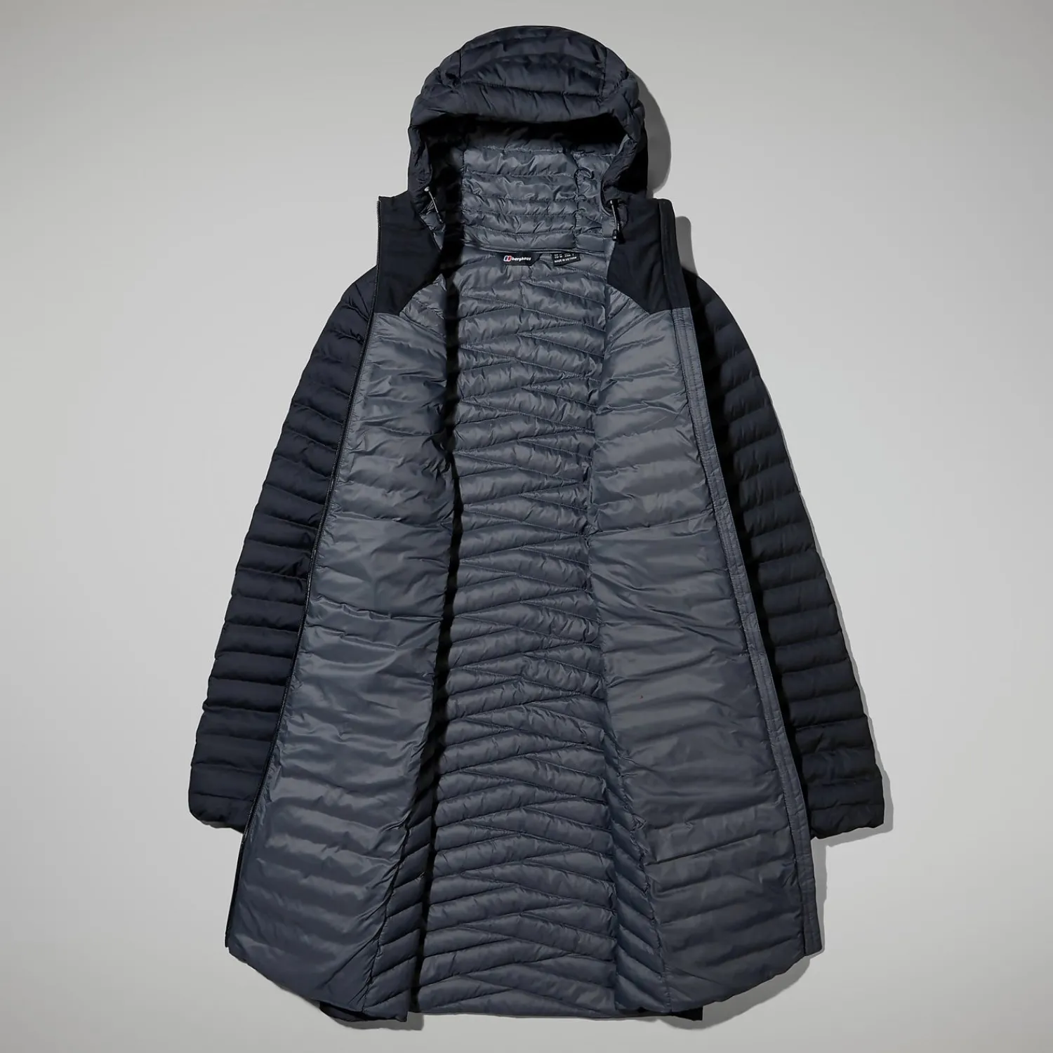 Berghaus Women's Nula Micro Jacket Long - Black Hot
