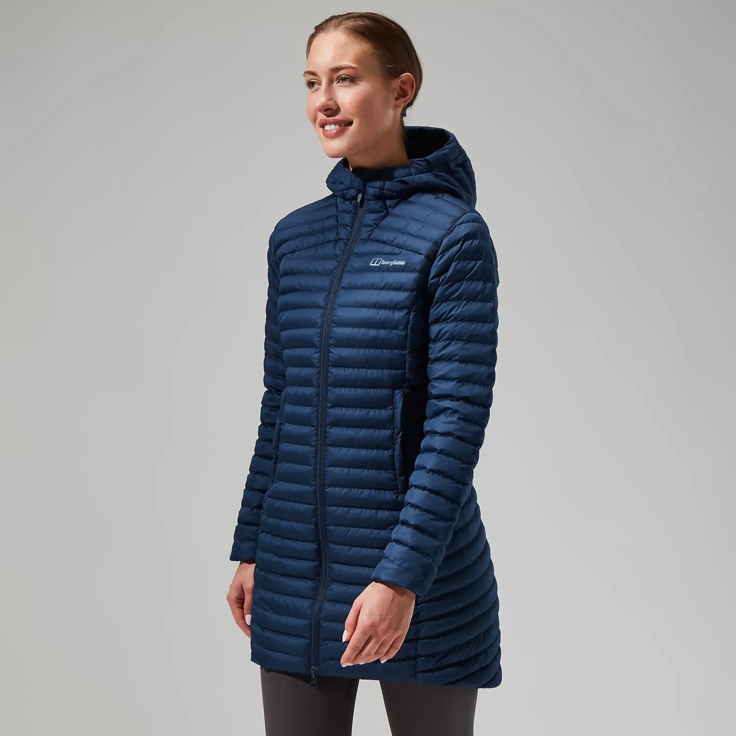 Berghaus Women's Nula Micro Jacket Long - Dark Blue Sale