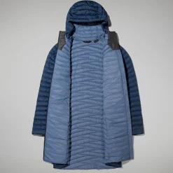 Berghaus Women's Nula Micro Jacket Long - Dark Blue Sale