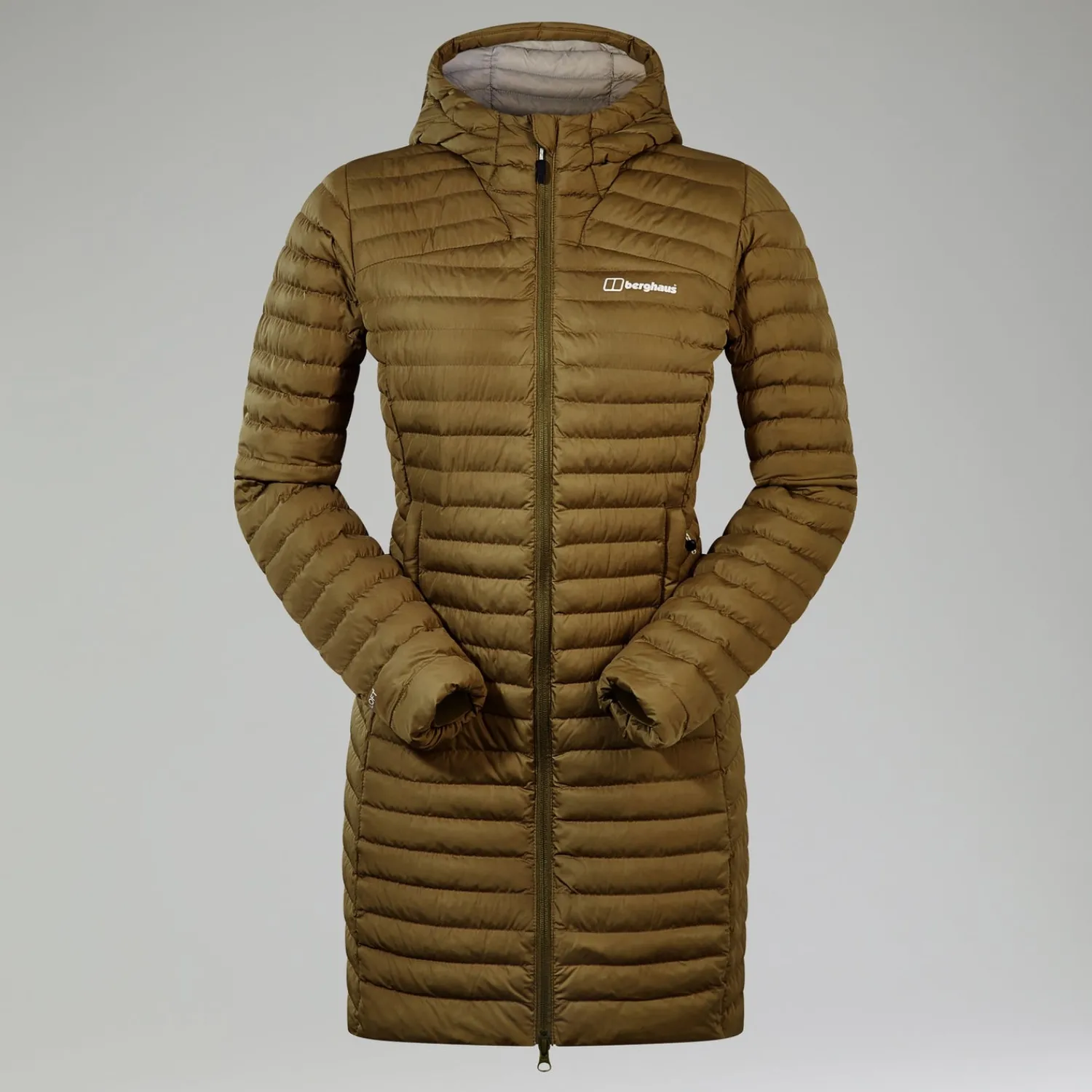 Berghaus Women's Nula Micro Synthetic Insulated Long Jacket - Green New