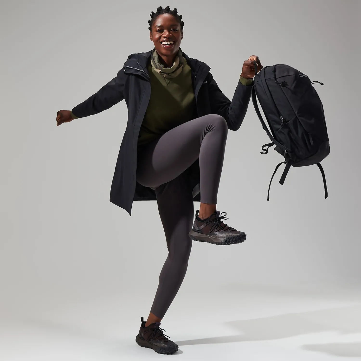 Berghaus Women's Omeara Long Jacket - Black Hot